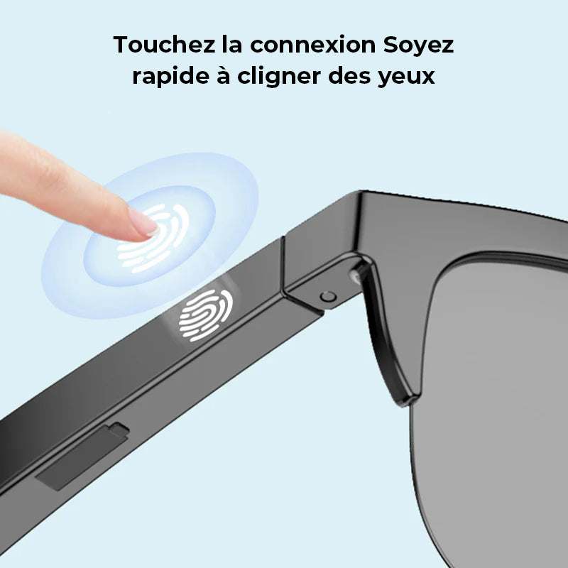 Lunettes de soleil Bluetooth avec microphone et 2 haute parleur