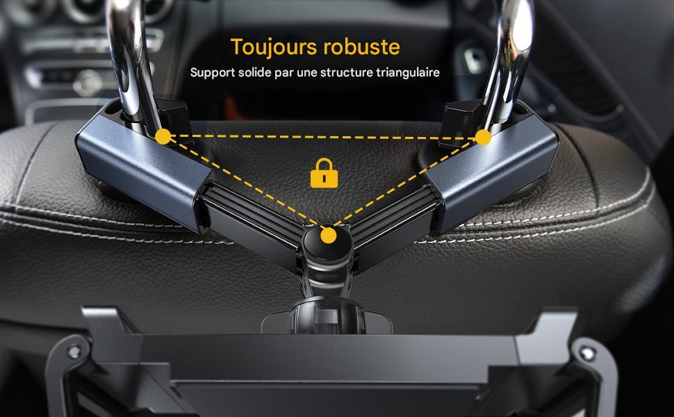 Support Tablette Voiture – Fixation Appuie-Tête Universelle