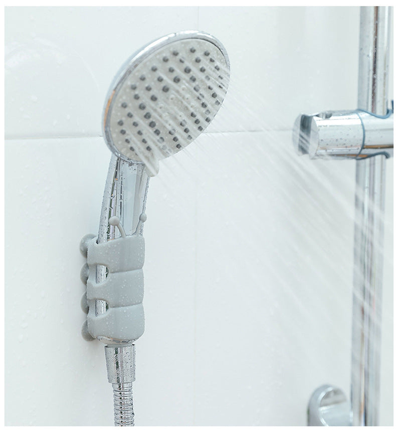 Porte-Pommeau de Douche Réglable et Sans Perçage