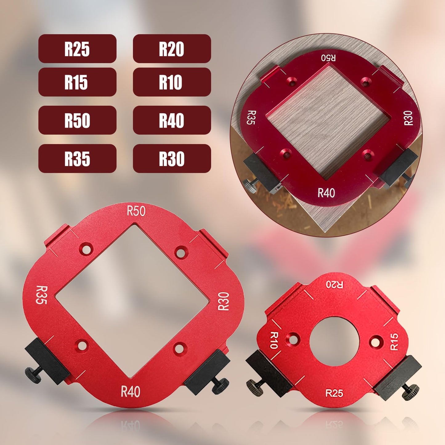 Gabarit 4-en-1 – Découpe Précise et Polyvalente