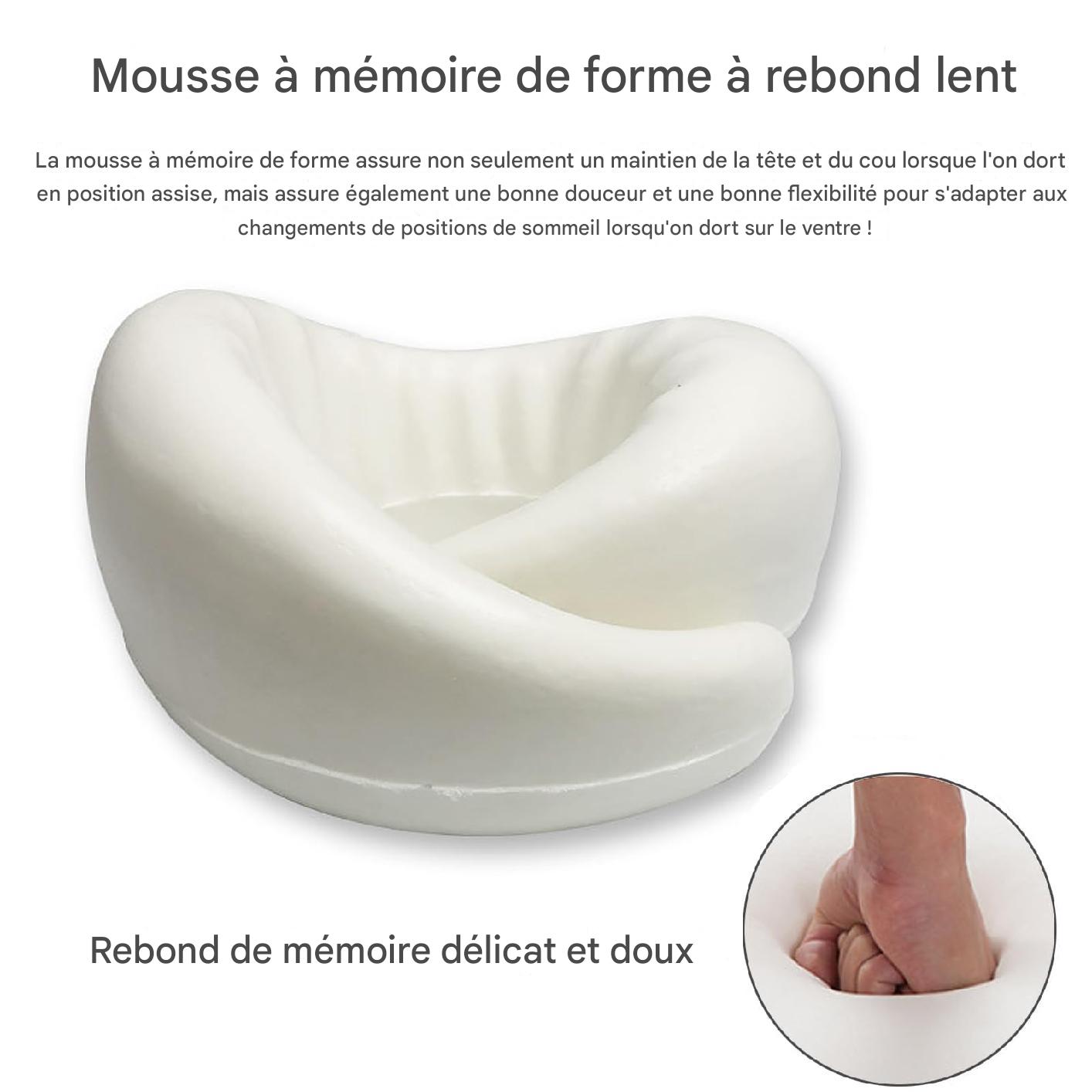 Oreiller de Voyage Ergonomique – Confort Ultime en Déplacement