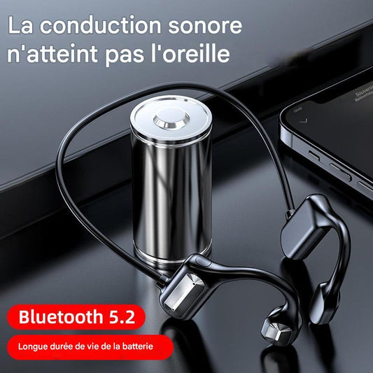 Casque à Conduction Osseuse Bluetooth 5.2 - Ultra Confort et Son Clair