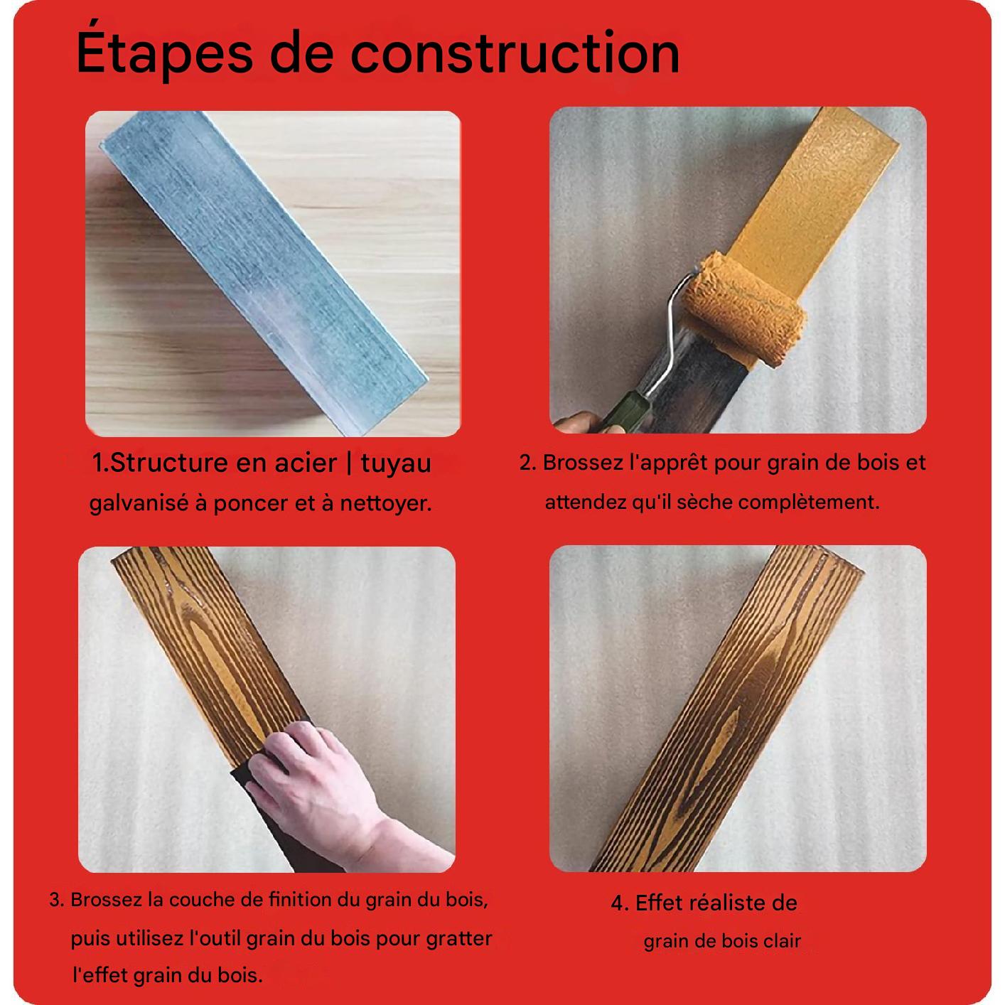 Outils DIY pour Décoration Murale - Effet Grain de Bois