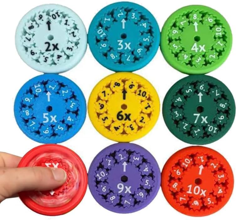 🔥 Faits mathématiques Fidget Spinners (1* set =9 pièces)