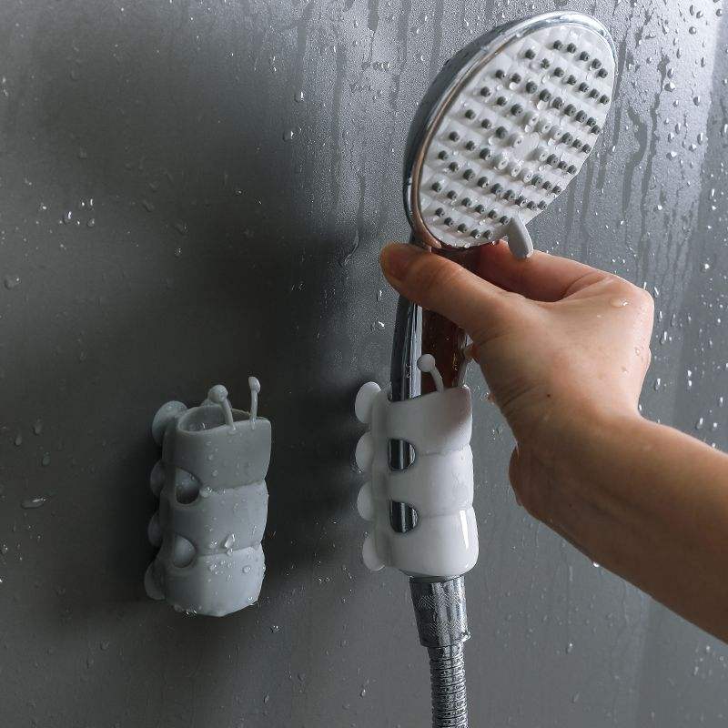 Porte-Pommeau de Douche Réglable et Sans Perçage