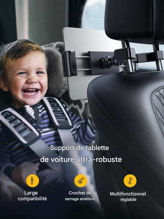 Support Tablette Voiture – Fixation Appuie-Tête Universelle