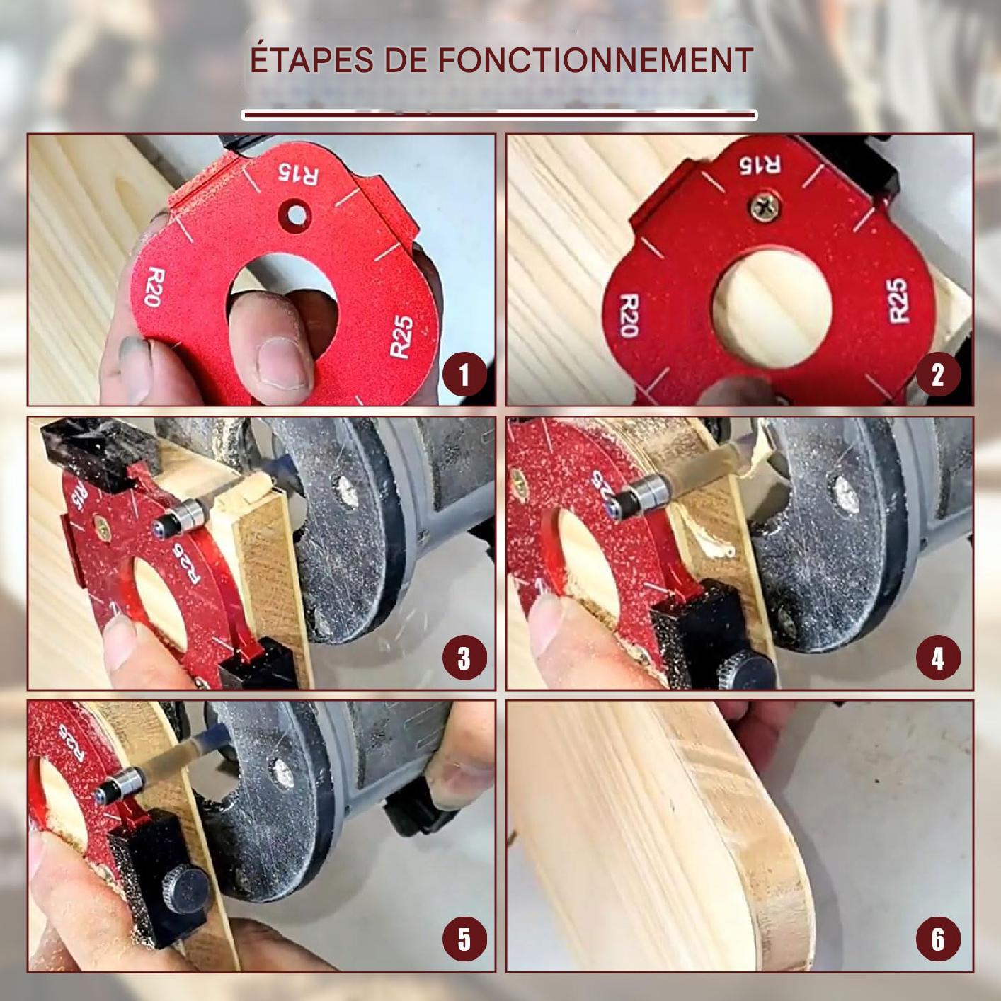 Gabarit 4-en-1 – Découpe Précise et Polyvalente